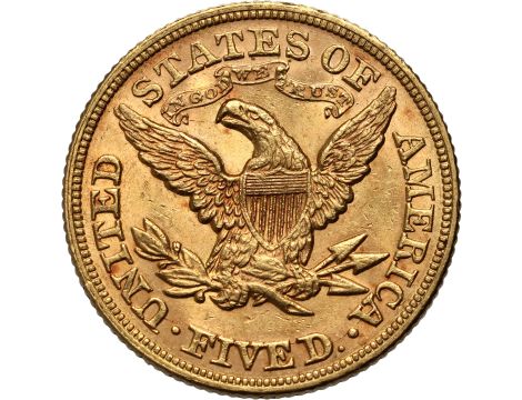 4520. USA, 5 dolarów 1880, Filadelfia, Liberty - 2
