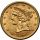4521. USA, 5 dolarów 1881, Filadelfia, Liberty