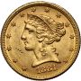 4523. USA, 5 dolarów 1881, Filadelfia, Liberty - 2