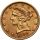 4525. USA, 5 dolarów 1892 S, San Francisco, Liberty