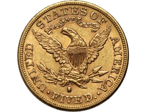 4526. USA, 5 dolarów 1884 S, San Francisco, Liberty - 2