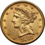 4528. USA, 5 dolarów 1887 S, San Francisco, Liberty - 2