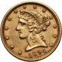 4529. USA, 5 dolarów 1894, Filadelfia, Liberty - 2