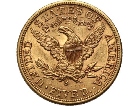 4532. USA, 5 dolarów 1901 S, San Francisco, Liberty - 2