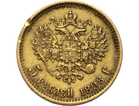 4540. Rosja, Mikołaj II, 5 rubli 1898 (AG) - 2