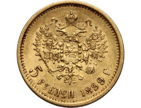 4544. Rosja, Mikołaj II, 5 rubli 1899 (FZ) - 2