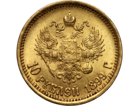 4548. Rosja, Mikołaj II, 10 rubli 1899 (AG) - 2
