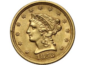 4549. USA, 2,5 dolara 1853, Filadelfia, Liberty