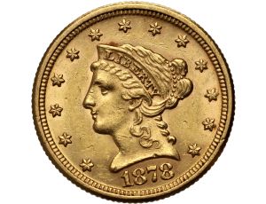 4550. USA, 2,5 dolara 1878, Filadelfia, Liberty