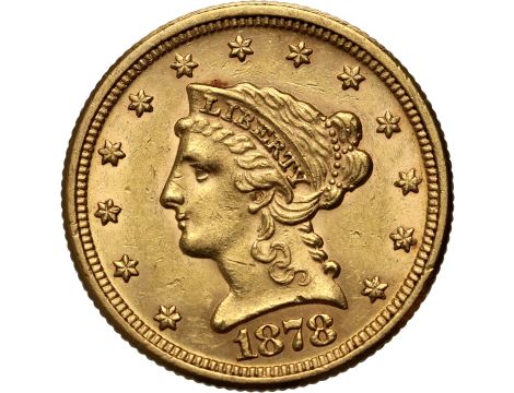 4550. USA, 2,5 dolara 1878, Filadelfia, Liberty
