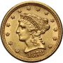 4550. USA, 2,5 dolara 1878, Filadelfia, Liberty - 2