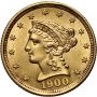 4551. USA, 2,5 dolara 1900, Filadelfia, Liberty - 2