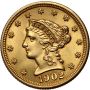 4552. USA, 2,5 dolara 1902, Filadelfia, Liberty - 2