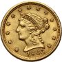 4553. USA, 2,5 dolara 1903, Filadelfia, Liberty - 2