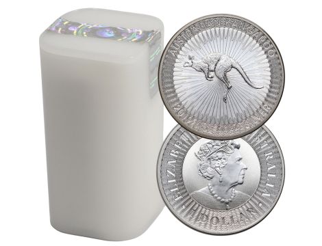 Tuba mennicza 25 x Australijski Kangur 2019 uncja srebra