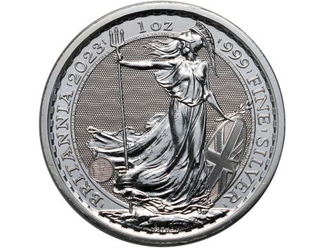 Tuba mennicza 25 x Britannia 2023 uncja srebra - 2