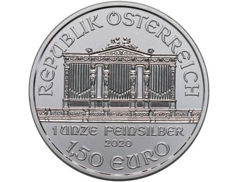 Tuba mennicza 20 x Wiedeński Filharmonik 2020 uncja srebra - 2