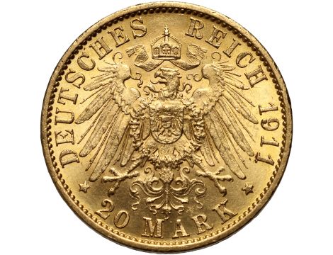 4568. Niemcy, Prusy, Wilhelm II, 20 marek 1911 A, Berlin - 2