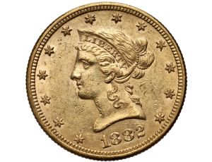 4571. USA, 10 dolarów 1882, Filadelfia, Liberty