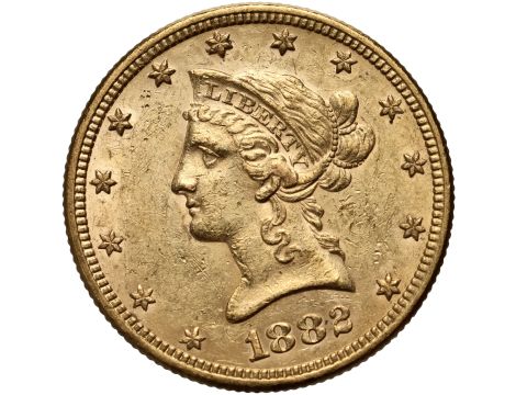 4571. USA, 10 dolarów 1882, Filadelfia, Liberty