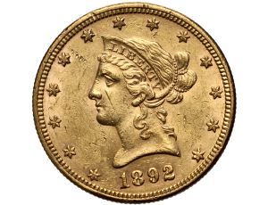 4572. USA, 10 dolarów 1892, Filadelfia, Liberty
