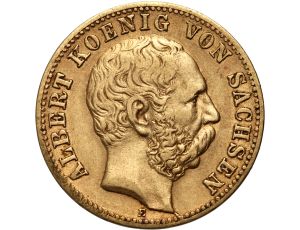 4573. Niemcy, Saksonia, Albert, 10 marek 1875 E, Muldenhutten
