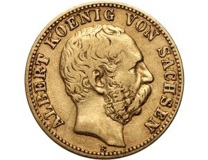 4574. Niemcy, Saksonia, Albert, 10 marek 1875 E, Muldenhutten