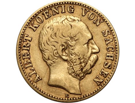 4574. Niemcy, Saksonia, Albert, 10 marek 1875 E, Muldenhutten