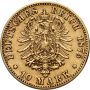 4574. Niemcy, Saksonia, Albert, 10 marek 1875 E, Muldenhutten - 3