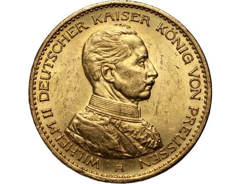 4579. Niemcy, Wilhelm II, 20 marek 1913 A, Berlin, Uniform Mundur
