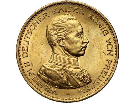 4580. Niemcy, Wilhelm II, 20 marek 1914 A, Berlin, Uniform Mundur