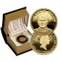 4583. Fidżi, 10 dolarów 2008, Papież Pius XI, 1/25 uncji złota - 2