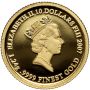 4584. Fidżi, 10 dolarów 2007, Papież Pius XII, 1/25 uncji złota - 4
