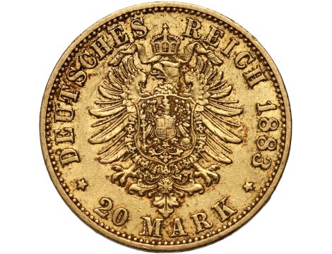 4591. Niemcy, Prusy, Wilhelm I, 20 marek 1883 A, Berlin - 2