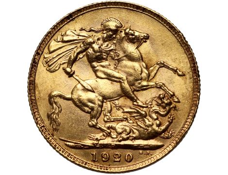 4595. Australia, Jerzy V, suweren 1920 P, Perth - 2