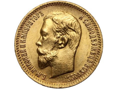 4613. Rosja, Mikołaj II, 5 rubli 1904 (AR)