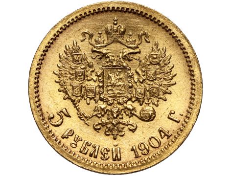 4613. Rosja, Mikołaj II, 5 rubli 1904 (AR) - 2