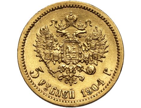 4614. Rosja, Mikołaj II, 5 rubli 1904 (AR) - 2