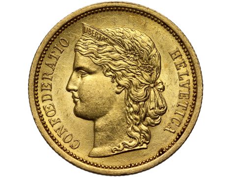 4615. Szwajcaria, 20 franków 1883, Libertas