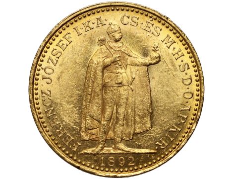 4629. Węgry, Franciszek Józef I, 20 koron 1892