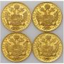 4632. Austria, Zestaw monet 4 x dukat 1915 Nowe Bicie - 3