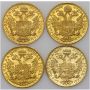 4633. Austria, Zestaw monet 4 x dukat 1915 Nowe Bicie - 3