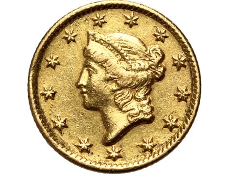 USA, 1 dolar 1849 D, Dahlonega, Liberty