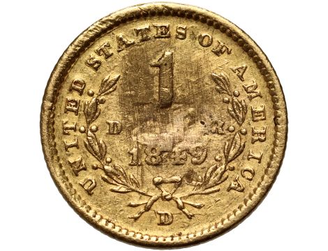 USA, 1 dolar 1849 D, Dahlonega, Liberty - 2