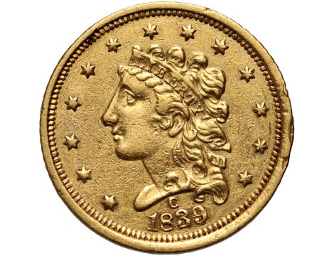USA, 2,5 dolara 1839 C, Charlotte, Classic Head