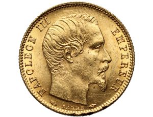 Francja, Napoleon III, 5 franków 1854 A, Paryż