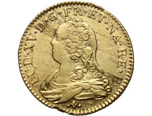 Francja, Ludwik XV, Louis d'or aux lunettes 1726, Pau