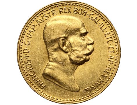 4654. Austria, Franciszek Józef I, 10 koron 1908, Jubileusz