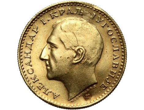 4657. Jugosławia, Aleksander I, dukat 1933, Kolba kukurydzy