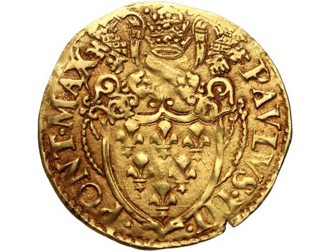 4659. Watykan, Państwo Kościelne, Paweł III, Scudo d'Oro 1534-1549 - 2